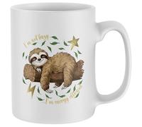 Purple Print House I'm Not Lazy Sloth Mug For Men Women Funny I'm Energy Efficient Tea Coffee Cup Christmas Stocking Gifts