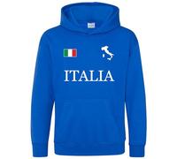 Purple Print House Italia Kids Hoodie Boys Girls Rugby Italy Badge Nations Gift, 1-2 Years, Royal