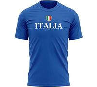 Purple Print House Italia T Shirt Mens Rugby Top Tee Italian Shield Italy Supporter, M, Royal