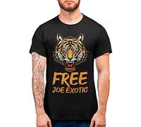 Purple Print House Joe Exotic T Shirt Novelty Funny T Shirts for Men Free Tiger Big Cat Carole Did It King Women Tshirt Baskin, XL - Ladies, Black