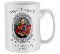 Purple Print House Kings Charles Coronation Mug Tea Coffee Kings Coronation Royal Portrait Drinking Cup 2023