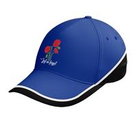 Purple Print House Lest We Forget Teamwear Cap Embroidered Remembrance Red Poppy VE Day Hat Mens for Men Women Patriot, One Size, Royal/Black