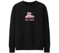 Purple Print House Let It Snow Sweatshirt For Women Christmas Holidays Tree Pink Autumn Festive Xmas Jumper, L, Black