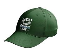 Purple Print House Lucky Fishing Baseball Cap Funny Fishermans Hat Daddy Grandad Gifts, One Size, Bottle