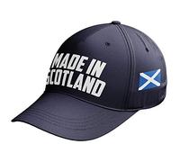 Purple Print House Made in Scotland Baseball Cap - Funny Birthday Scottish Gifts for Him - St Andrews Day Hat, One Size, Navy