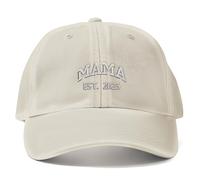 Purple Print House Mama Est Personalised Year Vintage Cap Custom Embroidered Baseball Hat Women, One Size, Natural Stone