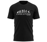 Purple Print House Mens Evolution T Shirts for Men - Fencing T Shirt - Slogan Birthday Combat Sport Gift Idea for Him - Cool Unique Hobby, L, Black