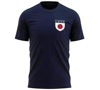 Purple Print House Mens Retro Japan Football T Shirt - Football Country Gift Asia Tournament for Him - Soccer Footy Japanese, XXL, Navy