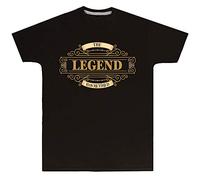 Purple Print House Mens The Legend Has Retired T Shirt - Slogan Retirement Ideas for Him - Legendary Leaving Party, M, Maroon