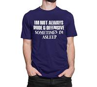 Purple Print House Not Always Rude and Offensive Funny T Shirts Mens Tshirt Joke Novelty, XL - Mens, Navy