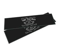 Purple Print House Personalised Bar Runner - Custom Text Rubber Bar Mat - Whiskey - Home Bar Accessories for home pub (Medium - 880x250)