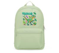 Purple Print House Personalised Boys Dinosaur Mini Backpack - Velociraptor Dino Bag - Custom Sons Name School Gift, One Size, Pistachio