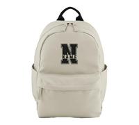 Purple Print House Personalised Boys Premium Mini Backpack - Embroidered Split Initial Varsity Name - Nursery School Bag, One Size, Natural