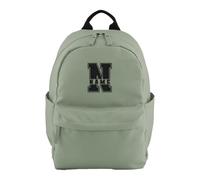 Purple Print House Personalised Boys Premium Mini Backpack - Embroidered Split Initial Varsity Name - Nursery School Bag, One Size, Dusty Green