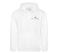 Purple Print House Personalised Couples Hoodies Roman Numerals Anniversary Date His and Her Initial Embroidered - Valentines Day Matching Gifts, S, White
