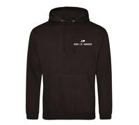 Purple Print House Personalised Couples Hoodies Roman Numerals Anniversary Date His and Her Initial Embroidered - Valentines Day Matching Gifts, L, Black