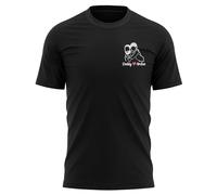 Purple Print House Personalised Embroidered Father's Day T Shirt Custom Names & Embroidery from Photo Gift for Dad Father, XXL, Black