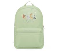 Purple Print House Personalised Embroidered Safari Mini Backpack For Kids Boys Girls Toddlers Back To School Nursery Embroidery Bag, One Size, Pistachio