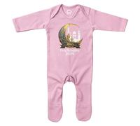 Purple Print House Personalised First Ramadan Baby Romper Suit Eid Islamic Mubarak Babies Sleepsuit, 0-3 Months, Light Pink