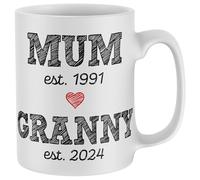Purple Print House Personalised Mum Granny Est Date Mug Custom Mothers Day Tea Coffee Cup