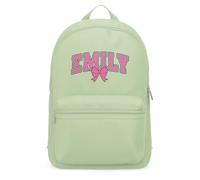 Purple Print House Personalised Pink Bow Girls Mini Backpack Kids Custom Name Back To School Nursery Bag, One Size, Pistachio