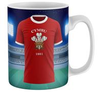 Purple Print House Personalised Rugby Shirt Mug Cymru 1881 Welsh Feathers Wales Custom Name Number Men Women Tea Coffee Cup Gift