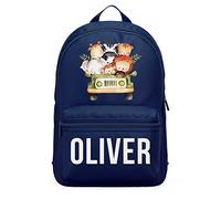 Purple Print House Personalised Safari Mini Back Pack - Custom School Bags for boys, Starting Nursery and returning back to school,Toddler Accessories, One Size, Navy