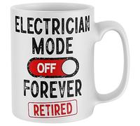 Purple Print House Retirement Mug For Electrician Men Women Sparky Mode Off Cup