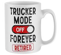 Purple Print House Retirement Mug For Lorry Drivers Men Women Trucker Mode Off Cup