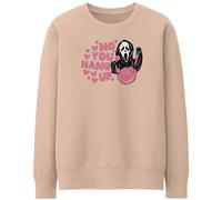 Purple Print House Scary Halloween Womens Sweatshirt Fancy Dress No You Hang Up Scream Ladies Jumper, L, Nude