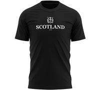 Purple Print House Scotland T Shirt Mens Rugby Scottish Thistle Nations Supporter, M, Black