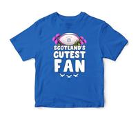 Purple Print House Scotlands Cutest Fan Baby T Shirt Rugby Supporters Scottish Nation Boys Girls 1875 Thistles Toddler Top Babies Gift, 12-18 Months, Royal Blue