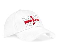 Purple Print House St Georges Cross MEGA Baseball Cap Make England Great Again English Pride Patriotic British Hat for Men and Women Unisex, One Size, White