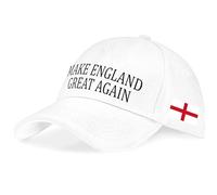 Purple Print House St Georges Make England Great Again Baseball Cap English Pride Unisex Men Women Hat, One Size, White