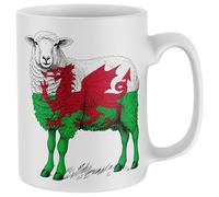 Purple Print House Wales Sheep Mug Funny Rugby Cymru Welsh Fan Rivalry Supporter Gift Coffee Tea Cup