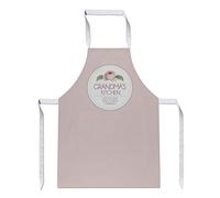 Purple Print House Womens Grandparent Rose Apron - Personalised For Her - Nanny Grandma, One Size, White