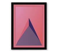 Purple Prism Minimalist Framed Wall Art Print A2 (59.4×42cm) Black, Wall Decor for Living Room, Bedroom, Office & Home, Ready to Hang, Art Gift