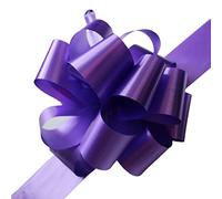 Purple Pull Bows Large Gift Wrapping Pom Pom Pull Bows Gift Wrap Bows Floristry Wreath Making Wedding Basket Flower Bouquets Party Decoration Pack of 2