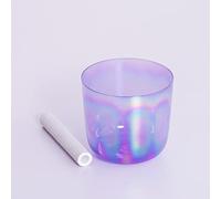 Purple Quartz Crystal Singing Bowl, For Sound Healing, Meditation, Buddhist, Yoga, Calm Mind, Ease Soul, Balancing Body(440Hz,7 Inch A)