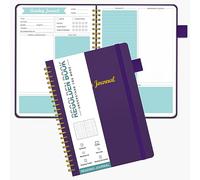 Reading Journals for Book Lovers, Book Journal Reading Log for Readers to Review and Track Your Reading, Book Club Journal and Planner, 80 Books (8.5x5.5"), Purple