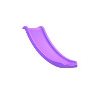 Rebo® Universal Children’s Plastic Garden Wave Slides - 1.2m / 4ft Purple Slide | OutdoorToys | Gentle Wave Shape, Quick and Easy Installation, Plastic