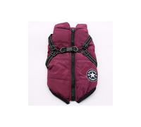 Purple Reflective Padded Winter Dog Vest Coat Harness 4Xl