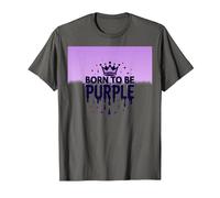 Purple Reign: Regal Crown Burst for Royal Enthusiasts T-Shirt, Men, Asphalt Grey, Medium