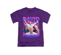 Purple Retro Vintage David attenborough British icon bootlet 90s Tee T-Shirt Funny Unisex T Shirt Top