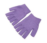 Purple Reusable Moisturizing Gel Spa Fingerless Hand Gloves