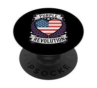 Purple Revolution Blue Dems Red Reps Coming Together Trend PopSockets Adhesive PopGrip