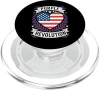 Purple Revolution Blue Dems Red Reps Coming Together Trend PopSockets PopGrip for MagSafe