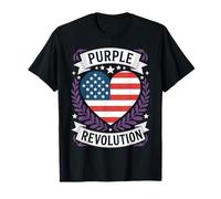 Purple Revolution Blue Dems Red Reps Coming Together Trend T-Shirt