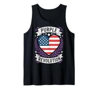 Purple Revolution Blue Dems Red Reps Coming Together Trend Tank Top