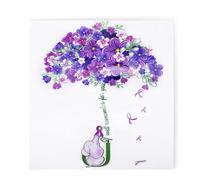 Purple Ribbon Alzheimers Awareness Sticker Forget Me Not Flower Elephant Umbrella Car Decal Alzheimer's Sticker Dementia Awareness Stickers Encouragement Gift for Alzheimer's Patient Warrior